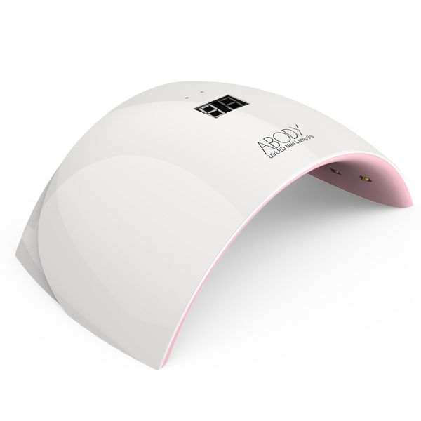 

abody sun9s 24w led nail dryer white light fast curing gel uv lamp nail art light machine salon manicure tool us/eu plug