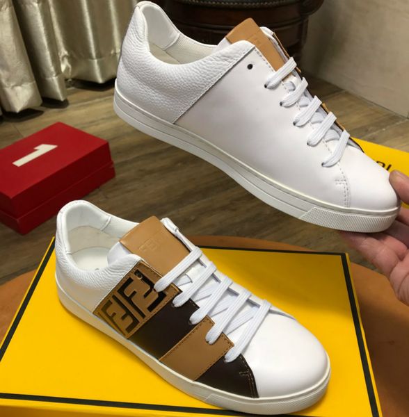 

men's high help casual shoes european station new handmade shoes 39-45 leather upper factory direct sales ing, Red;white