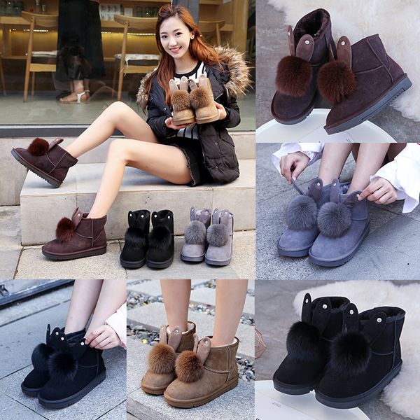 

shoes lady boots round toe leather booties low heels booties boots-women australia lace up winter footwear ladies 2019 padded, Black