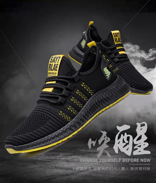 

2019 fashion new men running shoes outdoor athletic breathable cool black white grey shoes comfortable sneakers 1e