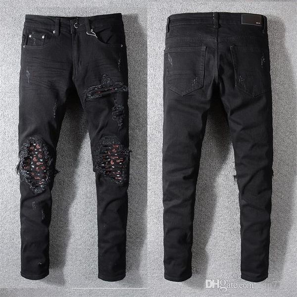 

2019 модельер мужские джинсы тонкий мотоцикл moto байкер случайные мужские джинсы хип-хоп мужской jeansp ri31, Blue