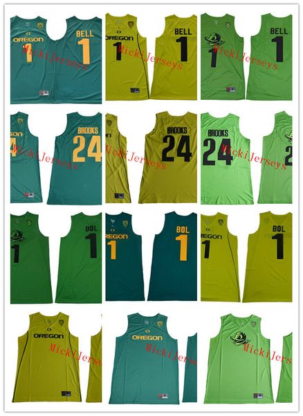 

mens ncaa #1 bol bol oregon ducks college basketball jersey stitched blank #1 jorda bell #24 dillon brooks oregon ducks fighting jersey s-3, Black
