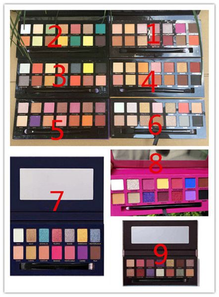 Frete grátis ePacket Hot Cores misturadas New Maquiagem Olhos Paleta 14 cores de sombras! 6 cores diferentes happy_yunxia