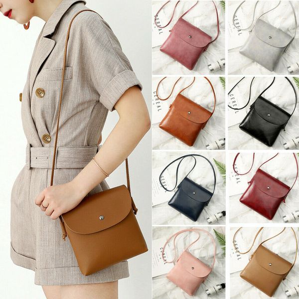 

women handbags small leather crossbody bag purse vintage cell phone string travel bag