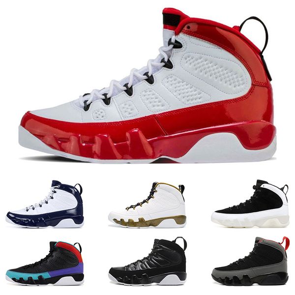 

air retro jordan 9 men basketball shoes 9s gym red dream it do it countdown pack sports sneaker trainers size 7-13, White;red