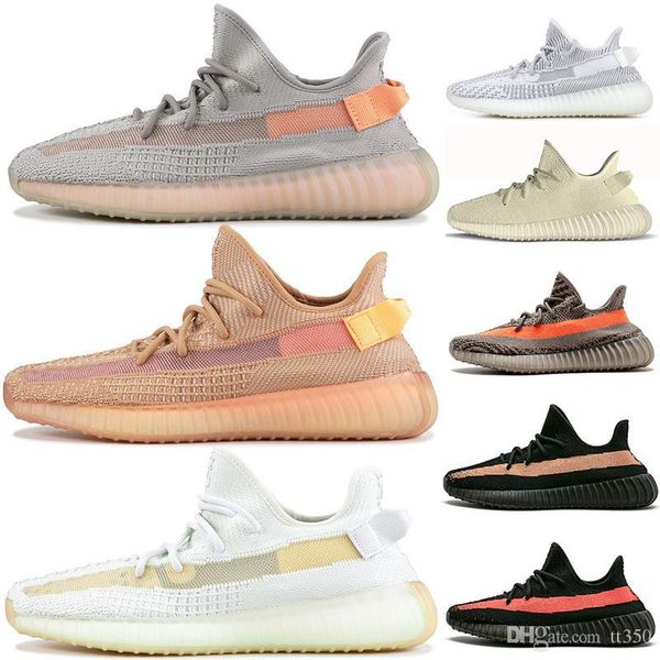 

kanye west new citrin cloud white reflective black running shoes men women glow clay true form butter antlia designer sneakers with box