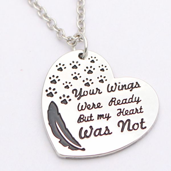 

new style "your wings were ready but my heart was not" cool accessories, Silver