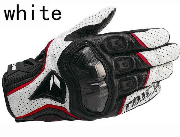 

new rs 390 gloves leather gloves motor racing leather 3 color 3 size, Black