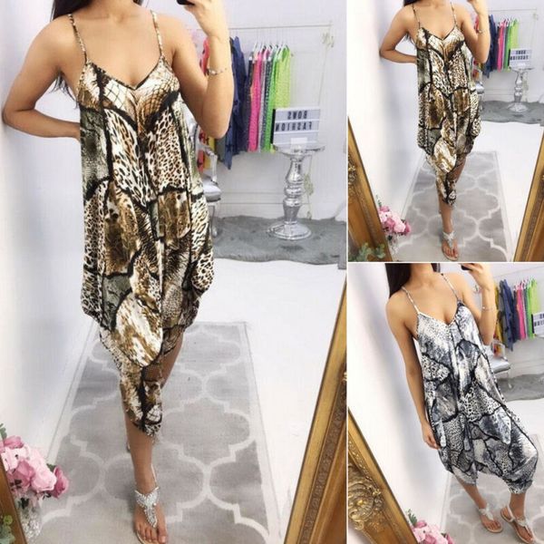 

women strappy bib cargo pants hip hop harem pants jumpsuit romper playsuit 2019, Black;white