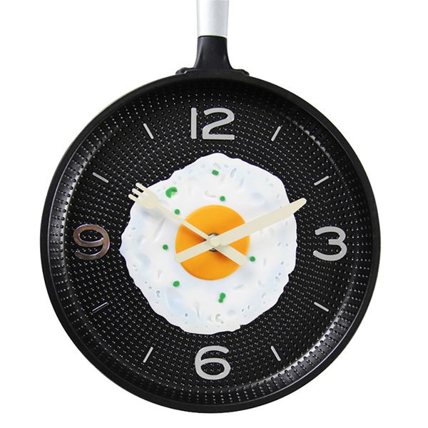 

creative pan wall clock kitchen restaurant bar decoration personalit uiet pow butterfly selling 2019 products 50q199