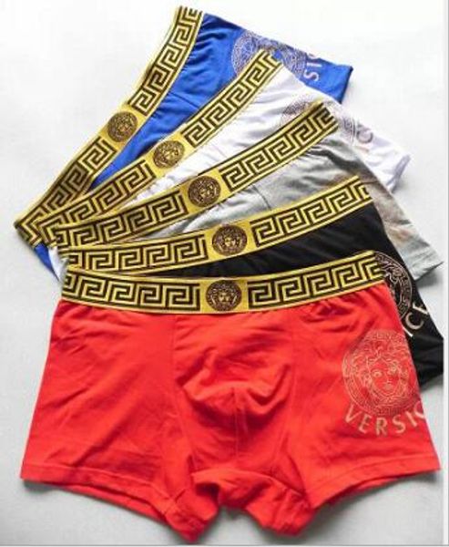 

men's underwear 5 colors cotton men boxers breathable mens underwear branded boxers logo underwear male boxer kkk, Black;white