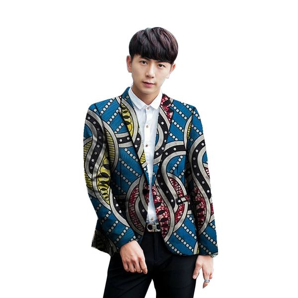 

african print men's blazers formal outfit traditional african male man coat festival custom ankara suit jackets, White;black