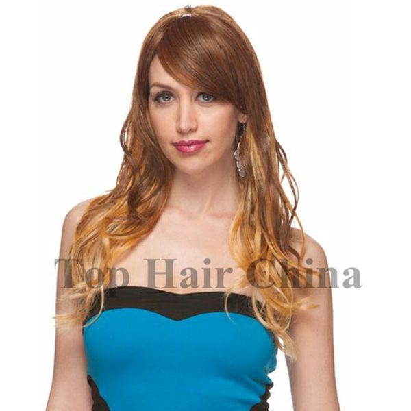 

women girls fashion natrual long wavy full head wig cosplay wig colorfull synthetic hair wigs for black woman ing