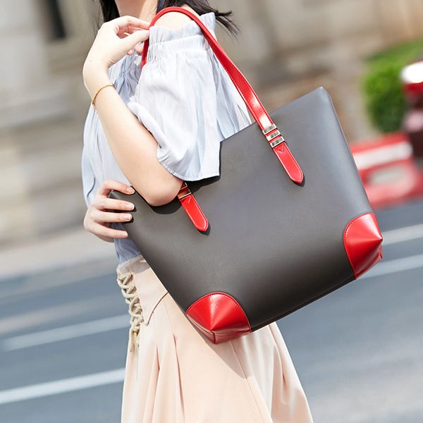 

women's shoulder bag 2020 new korean handbag fashion stitching large bag underarm