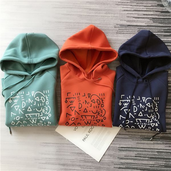 

women hoodie warm hooded hoodie with letters, Black