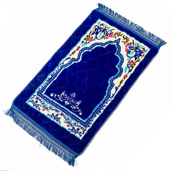 New Super Soft Flannel Islamic Muslim Prayer Mat Carpet Blanket