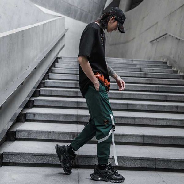 

trousers loose pants cargo clothing man vintage summer hop japanese men streetwear fashion joggers sweatpants hip casual harem ebgva, Black