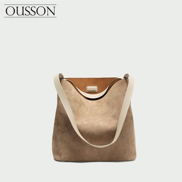 

ousson shoulder bag for women 2019 nubuck leathe tote bag casual ladies big swagger luxury handbags women bags designer