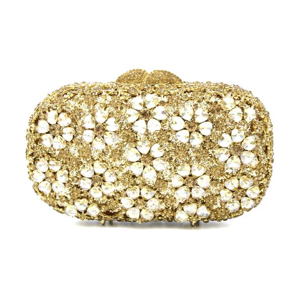 

evening bags xiyuan hollow out deep blue women crystal bag clutch metal hard case diamond purse