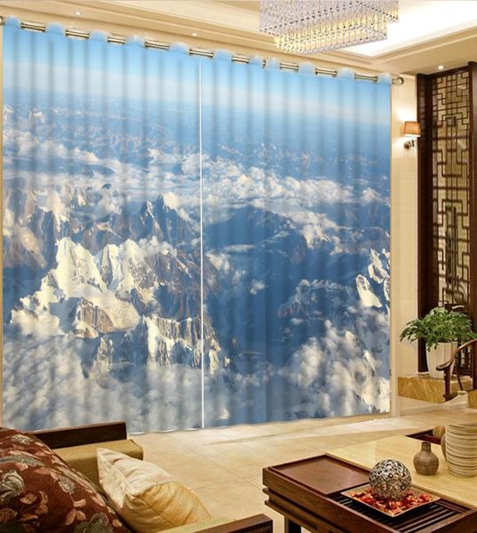 

3d curtain customize high altitude clouds curtains for living room bedroom curtains home decor