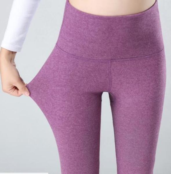 

women's winter 100% cashmere wool leggings snug pants- black grey beige red, Blue