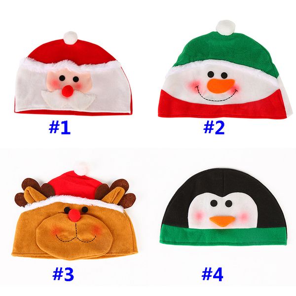 

christmas beanie hat for men and women winter warm hats for santa clause reindeer snowman xmas decoration party supplies 4 styles wx9-1691