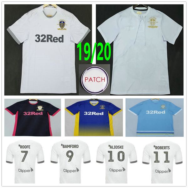

leeds 100th anniversary centennial limited edition soccer jerseys united bamford clarke roofe alioski custom 19 20 kids football shirt, Black;yellow