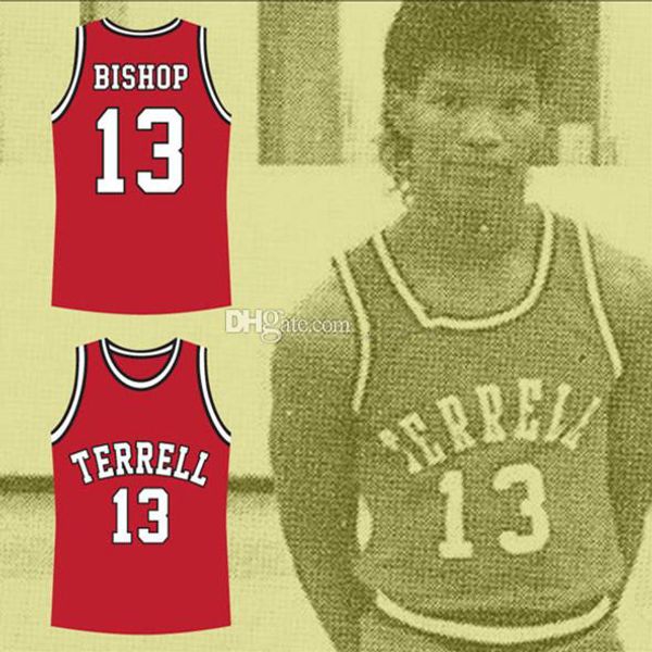 Eric Bishop Jamie Foxx Terrell Tigers 13 High School Retro Basketball Jersey's Men's ED Custom qualsiasi numero Nome Maglie