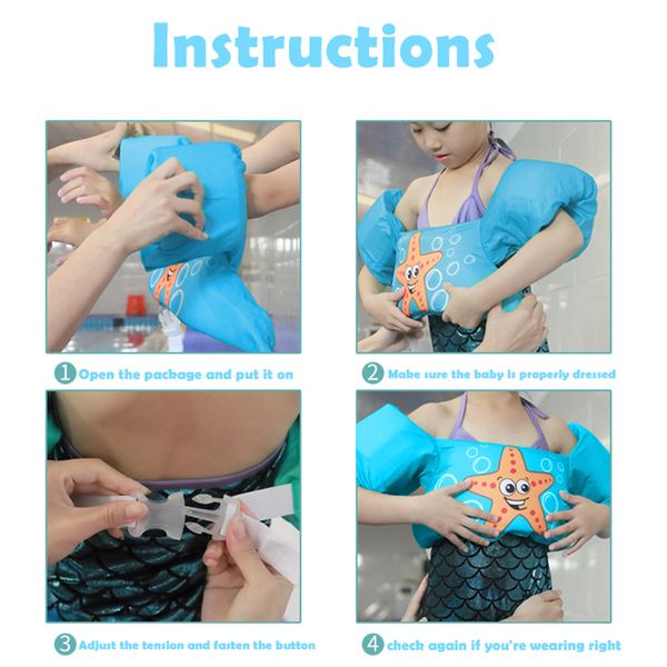

kids baby life vest boys girls swimming arm ring floats foam safety life jacket sleeves armlets buoyancy pool floats vest safety