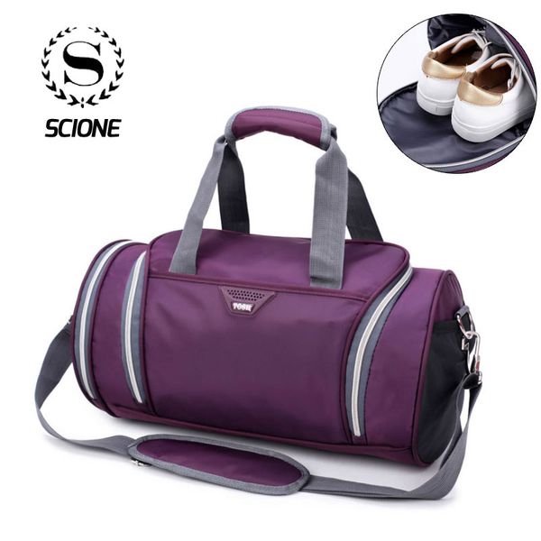 

scione simple travel sports handbag suitcase men women fashion luggage crossbody bags casual weekend shoulder bag