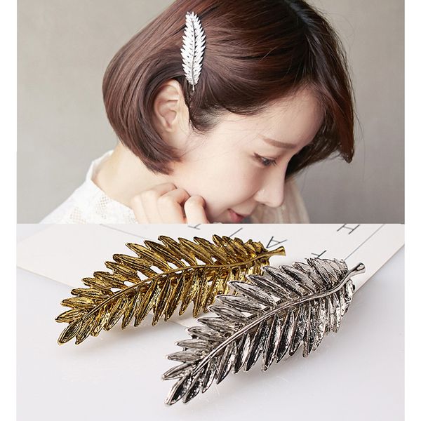 Korean Style Female Stationery Short Hair Short Film Fashion Metal Jewelry Girls Hairclip Short Hair Accessories Beaded Hair Accessories Hair