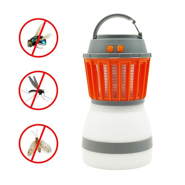 

solar bug mosquito killer lamp bug zapper trap camping lantern 2in1 portable usb anti mosquito butterfly fly electric uv light