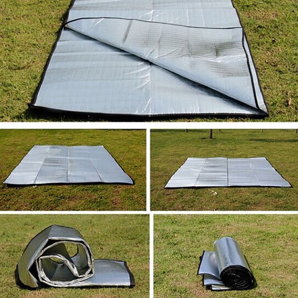 

foldable sleeping mattress mat pad waterproof aluminum foil eva outdoor picnic camping mat sleeping mattress climb blanket outdoor pads