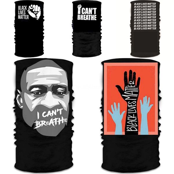 

i cant breathe3d seamless magic scarf outdoor skull print headwear bandana sport tube uv face mask workout hiking motorcycle cycling fa #316, Black