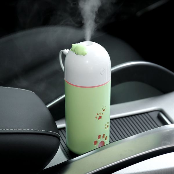 

rylybons usb mini cat humidifier essential oil diffuser aroma lamp led night light q pet purifier fogger new car air freshener