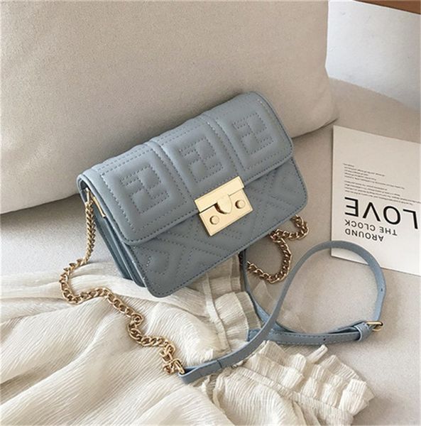 

new fashion handbag stylish shoulder bag cross body chain embroidery line small square bag ph-cfy20051835