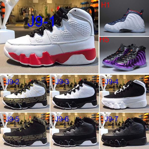 

kids 9 basketball shoes [la] 9s children sports sneakers kids size 28-35 for sale