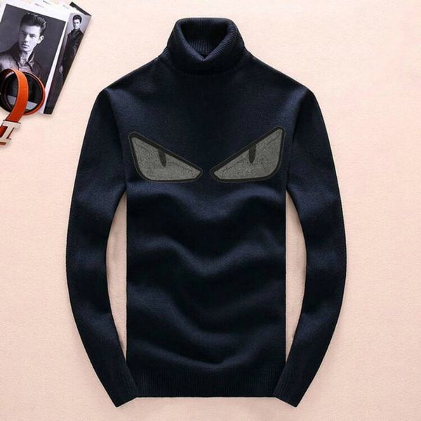 

fends italian brand sweater mens designer sweater luxury fashion turtleneck sweater boutique bottoming shirt casual hoodie fashion pullover, White;black