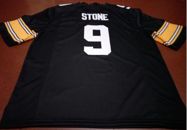 

custom men #9 geno stone iowa hawkeyes alumni college jersey s-5xl or custom any name or number jersey, Black