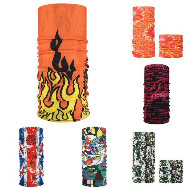 

dsetn visor fishing face shield mask headband seamless neckwarmer bandana mask outdoor cycling bandana riding camouflage cycling scarfs, Black