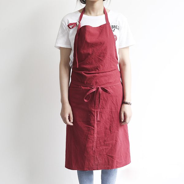 

comfort pure cotton apron casual craft cooking house shop breathable workwear