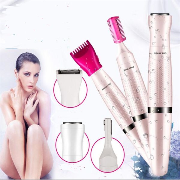 

3 in 1 electric woman grooming kit clipper shaver bikini body face underarm hair remover cutting haircut epilator trimmer shave