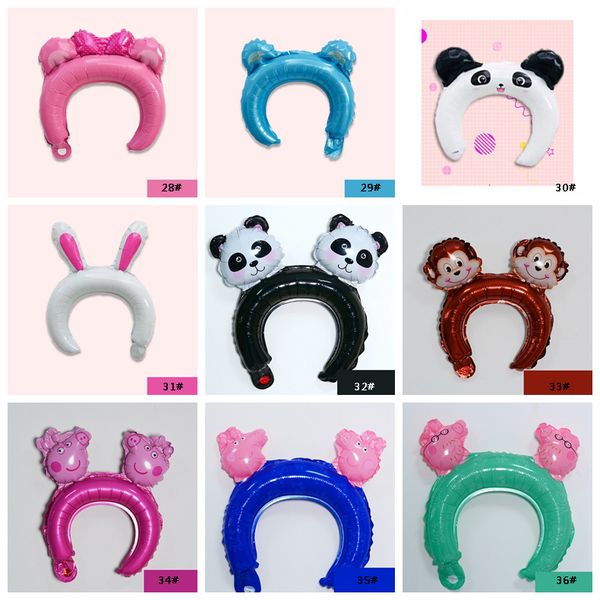 

рождество надувной оголовье симпатичные животные оголовье ленточнопильные шар волос кролик уши hairband шар мультфильм глава группы волос па