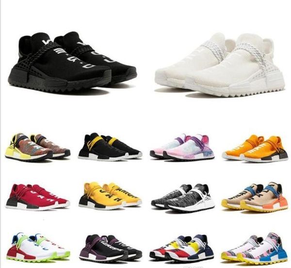 

human race trail running shoes men women pharrell williams hu yellow blank canvas red equality nerd sports runner sneakers