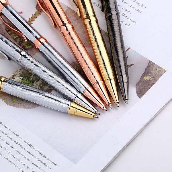 

superior luxury gold school stationery supplies business office medium nib office ballpoint pen new, Blue;orange