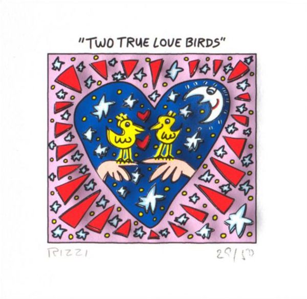 

james rizzi - two true love birds home decor handcrafts oil painting on canvas wall art canvas pictures 191222