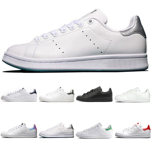 

original smith men women casual shoes triple black green white blue red pink silver mens stan fashion leather shoe flats sneakers