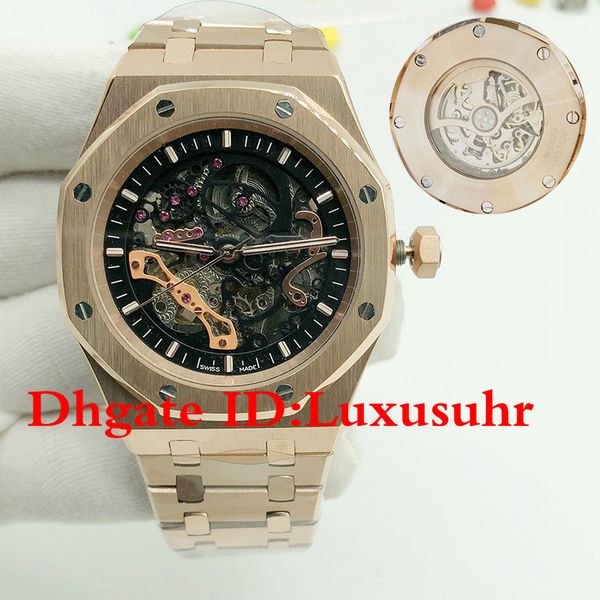 

2021 men watch automatic mechanical hollow watches classic style full stainless steel strap 5 atm waterproof sapphire super luminous, Slivery;brown