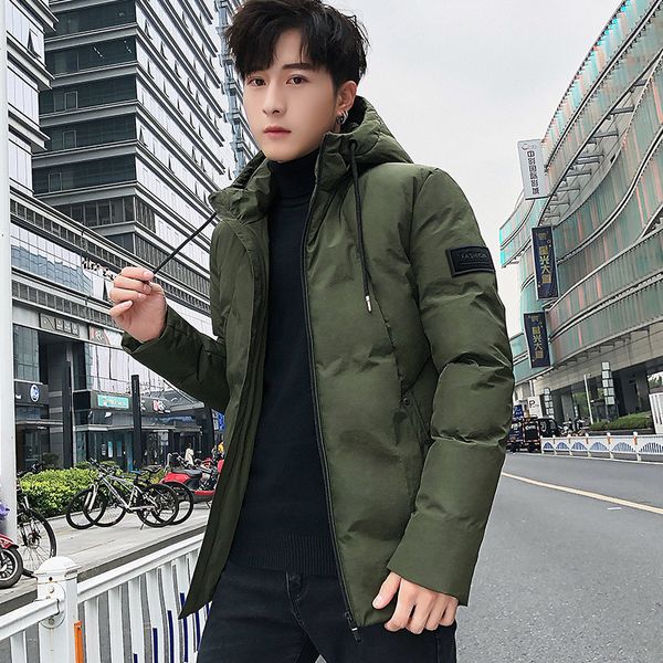 

new fashion jacket mens coat men clothes boys casual warm hooded winter zipper coat outwear jacket top, Black