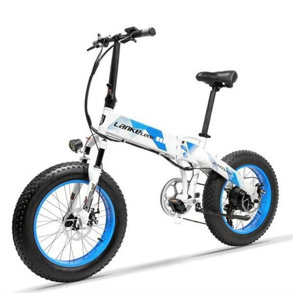 

электрический самокат 500w 48v два колеса электрический велосипед 7 скорость вне дорог переносные складная mountain электрические велосипеды, Silver;blue